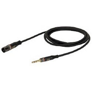 DAP XLR male – 3-pins Jack gebalanceerde kabel 7mm (10 meter) _Uit assortiment J&H licht en geluid
