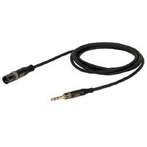 DAP XLR male – 3-pins Jack gebalanceerde kabel 7mm (6 meter) _Uit assortiment J&H licht en geluid