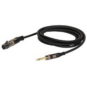 DAP XLR female – 3-pins Jack gebalanceerde kabel 7mm (1,50 meter) _Uit assortiment J&H licht en geluid