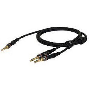 DAP 1 x 2-pins Jack – 2 x 2-pins Jack Coax kabel 6mm (6 meter) _Uit assortiment J&H licht en geluid