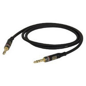 DAP 3-pins Jack – 2-pins Jack insert naar direct-out kabel 7mm (10 meter) _Uit assortiment J&H licht en geluid