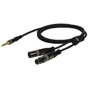 DAP XLR male/female – 3-pins Jack 6mm effect send/return kabel (10 meter) _Uit assortiment J&H licht en geluid