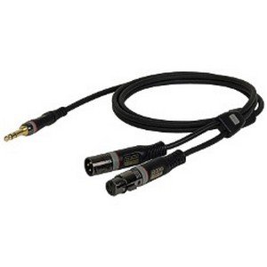 DAP XLR male/female – 3-pins Jack 6mm effect send/return kabel (3 meter) _Uit assortiment J&H licht en geluid