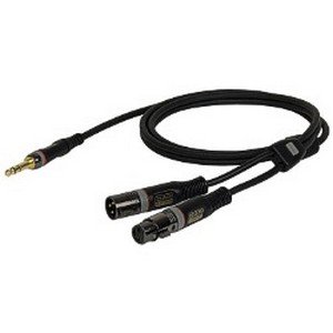 DAP XLR male/female – 3-pins Jack 6mm effect send/return kabel (0,75 meter) _Uit assortiment J&H licht en geluid