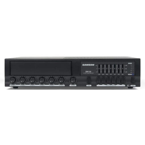 Samson ZM125 – 6-kanaals mixer en 100 Volt versterker (120 Watt) _Uit assortiment J&H licht en geluid