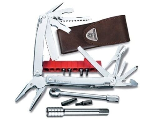 Victorinox Swiss Tool Spirit (met leren tas) Gereedschap J&H licht en geluid