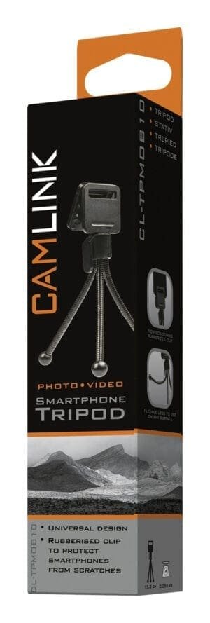 Camlink selfie smartphone-statief met rubberen clip-31094