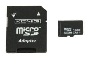 König micro SDHC-geheugenkaart, Class 10, 16 GB-31090