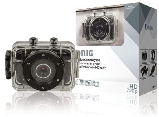 König HD-actiecamera met 720p, waterdicht _Uit assortiment J&H licht en geluid