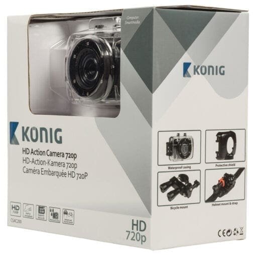 König HD-actiecamera met 720p, waterdicht _Uit assortiment J&H licht en geluid 10