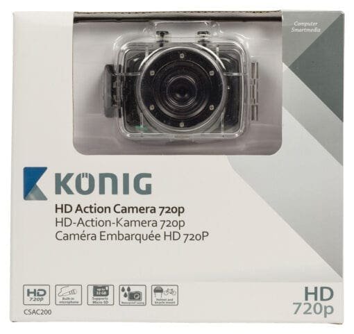 König HD-actiecamera met 720p, waterdicht _Uit assortiment J&H licht en geluid 9