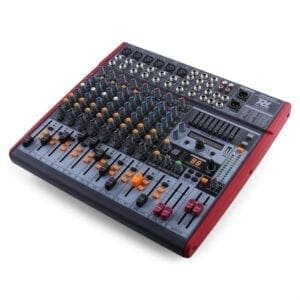 Power Dynamics PDM-S1203 Stage Mixer 12-Kanaals DSP/MP3- USB IN/UIT