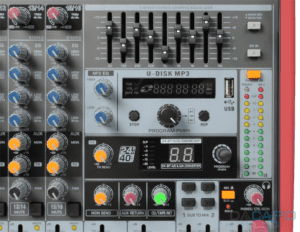 Power Dynamics PDM-S803 Stage Mixer 8-Kanaals DSP/MP3- USB IN/UIT-32628