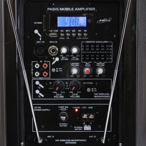 SkyTec SPJ-PA915 Mobiele Geluidsinstallatie _Uit assortiment J&H licht en geluid 5