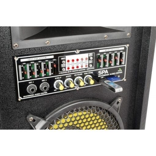 SkyTec SPA1000Y PA Actieve Speakerset 10″ SD/USB/MP3 _Uit assortiment J&H licht en geluid 3