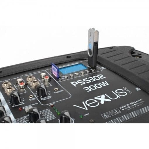 Vexus PSS302 Mobiele Geluidset 10″ SD/USB/MP3/BT met Standaards _Uit assortiment J&H licht en geluid 10