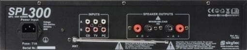 SkyTec SPL 300VHFMP3 Versterker Amber LED + EQ Zwart _Uit assortiment J&H licht en geluid 3