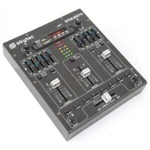 SkyTec STM2270 4-Kanaals Mixer Geluidseffecten SD/USB/MP3/BT-0