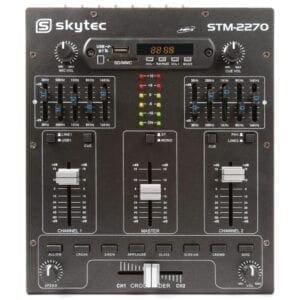 SkyTec STM2270 4-Kanaals Mixer Geluidseffecten SD/USB/MP3/BT-33516