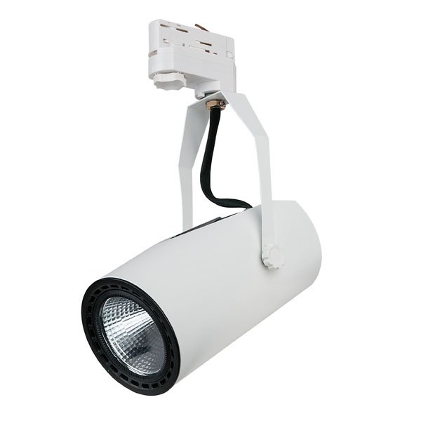 Artecta Monteria-2 WW – LED plafondspotje met een 3-fase track adapter, wit _Uit assortiment J&H licht en geluid Artecta Monteria-2 WW – LED plafondspotje met een 3-fase track adapter, wit _Uit assortiment J&H licht en geluid