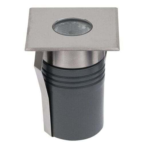 Artecta Miami-T3SQ WW symmetric – LED grondspotje met een 2W warm witte LED _Uit assortiment J&H licht en geluid