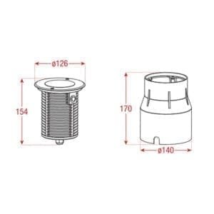 Artecta Reno-7R WW - LED grondspot met een 7W warm witte LED (verstelbaar)-34226