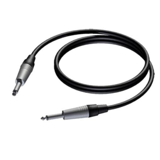 Procab CAB601 JACK 6,3 mm mono, 5.0 meter _Uit assortiment J&H licht en geluid