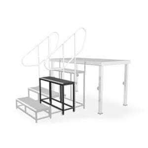 Duratruss DS stair 60 – Podiumtrapdeel (60 cm) Duratruss Stage J&H licht en geluid