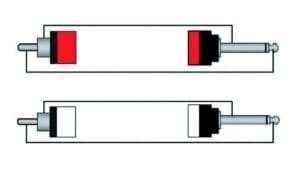 Procab CAB631, 2 x RCA naar 2 x JACK 6,3 mono, 5.0 meter-34853
