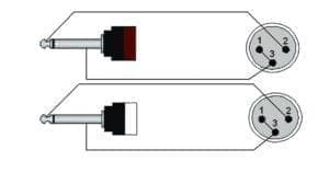 Procab CAB708, 2 x XLR male naar 2 x JACK 6,3 mono, 3.0 meter-34840