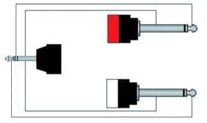 Procab CAB713 mini JACK 3,5 mm stereo naar 2 x JACK mono, 1.5 meter-34789