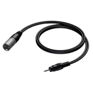 Procab CAB714 XLR male naar mini JACK 3,5 mm stereo, 3.0 meter