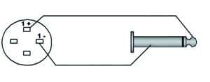 Procab CAB592, luidsprekerkabel JACK 6,3mm naar speakon, 10.0 meter-35324