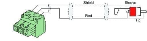 Procab CLA832 RCA naar Terminal block, 3-polig, 1.0 meter _Uit assortiment J&H licht en geluid 4