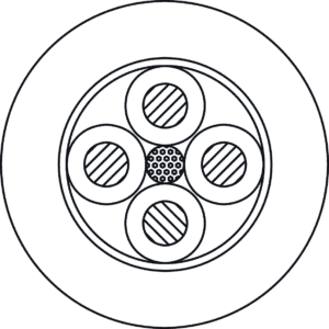 Procab LS425 luidsprekerkabel 4 x 2,5mm2, 100 meter op rol