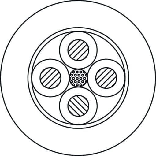 Procab LS440 luidsprekerkabel 4 x 4,0mm2, 100 meter op rol _Uit assortiment J&H licht en geluid 3