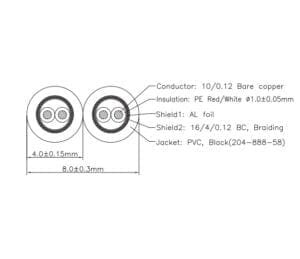 Procab CLA832 RCA naar Terminal block, 3-polig, 1.0 meter-35365
