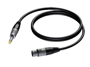 Procab CAB900 XLR female - JACK 6.3mm mono, 10.0 meter