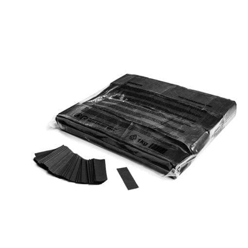 MagicFX CON01BL Rechthoekige confetti – zwart (1 kg) Geen categorie J&H licht en geluid