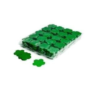 MagicFX CON06DG Flowers confetti 55mm – donkergroen (1 kg) Geen categorie J&H licht en geluid