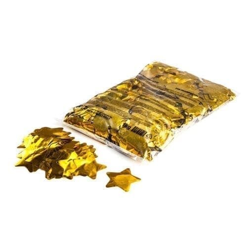 MagicFX CON14GL Metallic stars confetti 55mm – goud (1 kg) Geen categorie J&H licht en geluid