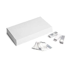 MagicFX CON40WH Rechthoekige metallic confetti – wit (500 gram) Geen categorie J&H licht en geluid
