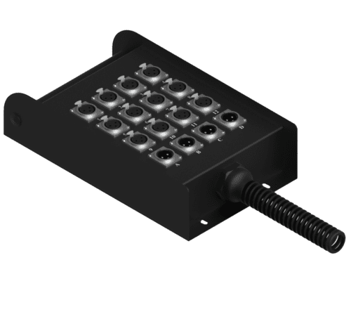 Procab MSB112.4 Multi stage block 12 x XLR female, 4 x XLR male, 10 meter _Uit assortiment J&H licht en geluid 3