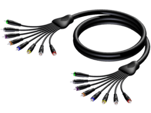 Procab REF8033, 8 x RCA male en 8 x RCA male, 5 meter