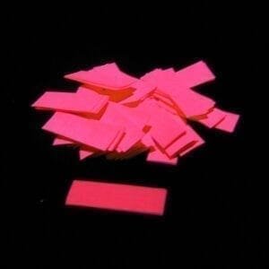 MagicFX CON09OR Rechthoekige UV confetti - fluoriserend oranje (1 kg)-36098