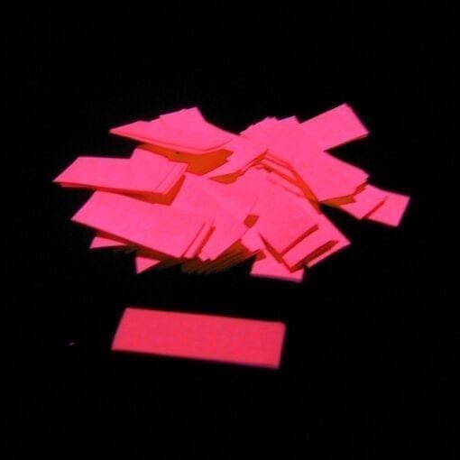 MagicFX CON09OR Rechthoekige UV confetti – fluoriserend oranje (1 kg) Geen categorie J&H licht en geluid 4