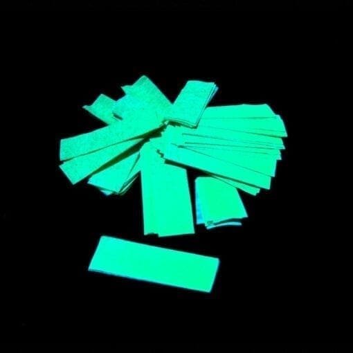 MagicFX CON09YL Rechthoekige UV confetti – fluoriserend geel (1 kg) Geen categorie J&H licht en geluid 4