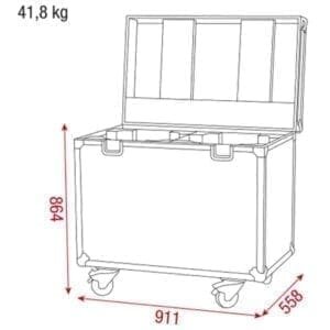DAP Premium Line flightcase voor 2 Infinity iB-16R Moving Heads-37295
