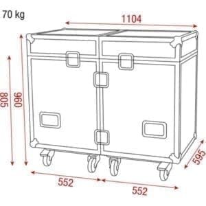 DAP Premium Line flightcase voor 2 Infinity iS-400 LED Moving Heads-37296