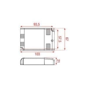 Artecta LED driver universal (9W - 32W) - DALI dimbaar-38088